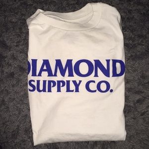 Diamond supply co. white tee🎾